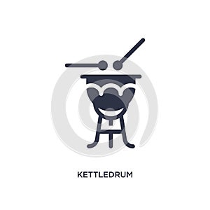 kettledrum icon on white background. Simple element illustration from desert concept