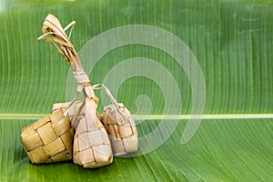 Ketupat, rice dumpling popular Malay food during Hari Raya celebration