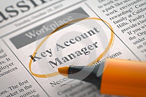 Key Account Manager Hiring Now.