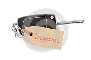 Key attached with insurance tag