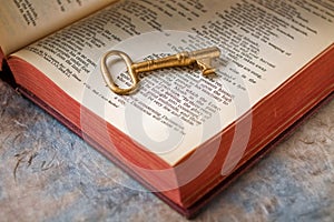 Key on bible