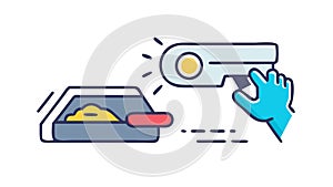 Key Card Access Control: Secure Entry System, vector design Generative AI