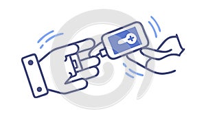 Key Card Access: Digital Entry and Secure Authentication System Icon, vector design Generative AI