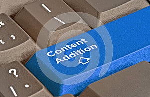 Key for content addition