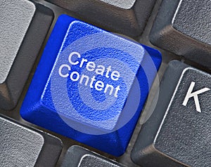 Key for creation of content