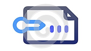 Key and Document Icon for Security and Access, vector design Generative AI