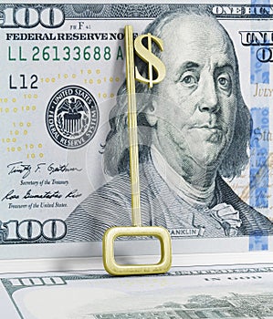 A key with a dollar-sign implemented