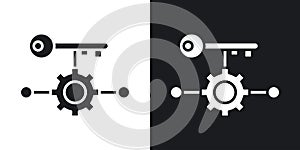 Key factor icon vector