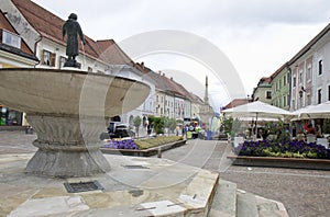 Key Fountain in Sankt Veit an der Glan, Austria