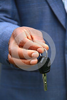 Key with hand
