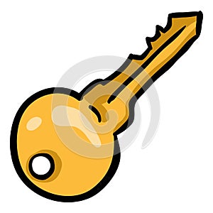 Key Hand Drawn Doodle Icon