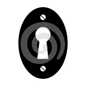 Key hole icon vector. Security, protection concept for graphic design, logo, web site, social media, mobile app, ui illustration