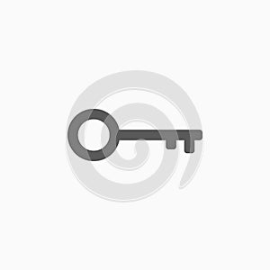 Key icon, lock, padlock, important, main