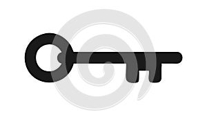 Key icon. Access, unlock, and solution representation. vector design Generative AI