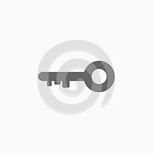 Key icon, lock, padlock, unlock