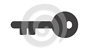 Key icon. Security, access, and important solutions. vector design Generative AI