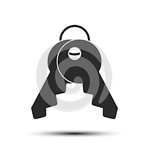 Key icon sign - vector