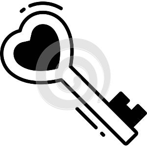 key icon, sign and symbol icon