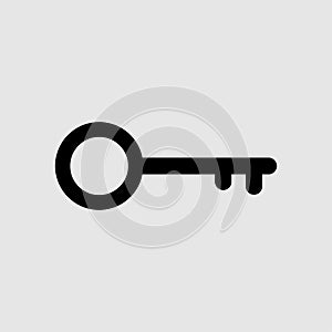 Key icon vector
