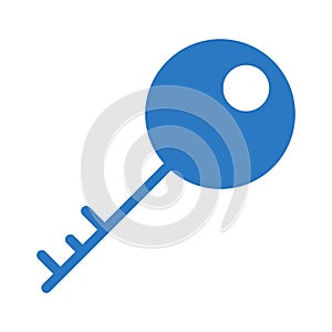 Key vector glyph color icon