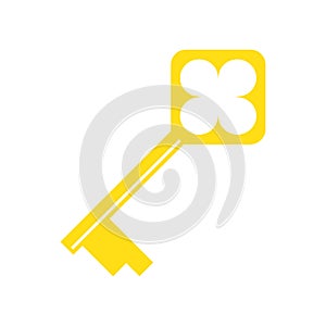 Key icon on white background for graphic and web design, Modern simple vector sign. Internet concept. Trendy symbol for website