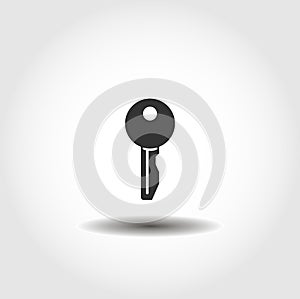 Key isolated icon. interface element