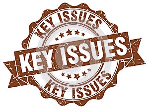 Key issues seal