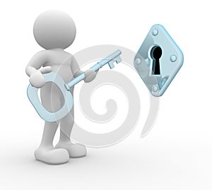 Key and keyhole