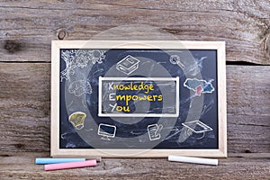 KEY - Knowledge Empowers You on blackboard. Knowledge Education