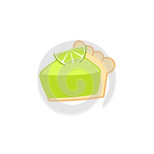 Key lime pie icon