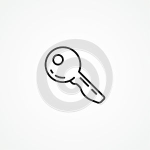 key line icon. acces key icon