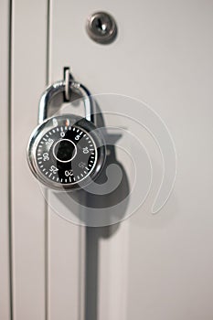key lock numeric on steel locker