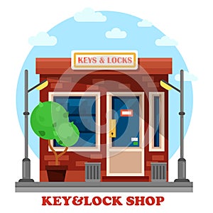 Key and locks local shop or store