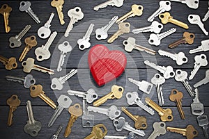 Key Love Heart Search Romance