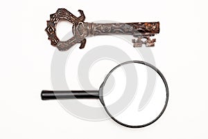 Key and magnifier