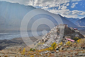The Key Monastery,a Tibetan Buddhist monastery located in India