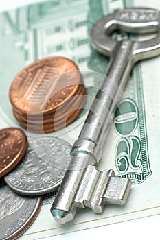 Key and money