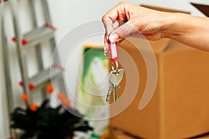 Key when moving a house.