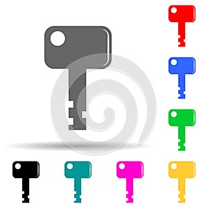 key multi color style icon. Simple glyph, flat vector of lock and keys icons for ui and ux, website or mobile application