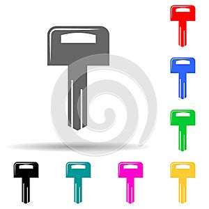 key multi color style icon. Simple glyph, flat vector of lock and keys icons for ui and ux, website or mobile application