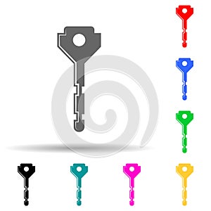 key multi color style icon. Simple glyph, flat vector of lock and keys icons for ui and ux, website or mobile application