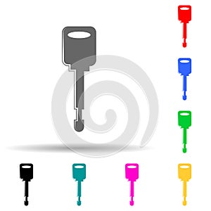 key multi color style icon. Simple glyph, flat vector of lock and keys icons for ui and ux, website or mobile application