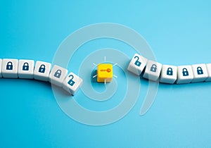 A key that opens a chain of locks and restrictions.