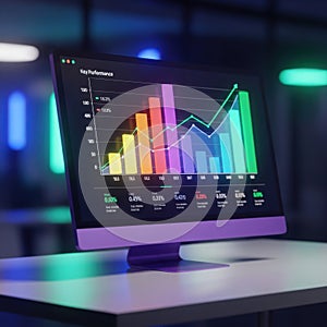 Key performance dashboard display