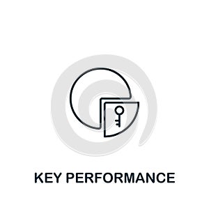 Key Performance icon from customer service collection. Simple line element Key Performance symbol for templates, web design and