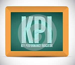 key performance indicator board sign illustration