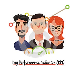 Key Performance Indicator. business management conceptÃ¢â‚¬â€œ vector