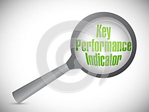 key performance indicator magnify glass