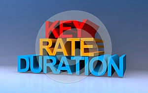 Key rate duration on blue