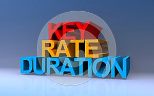 key rate duration on blue